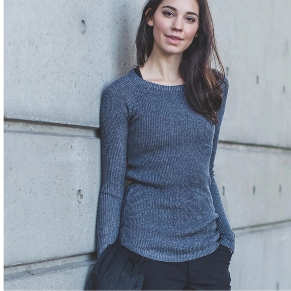Lululemon Cabin Yogi Long Sleeve Inkwell Grey Size 6 Lightweight *S14 - Picture 1 of 4